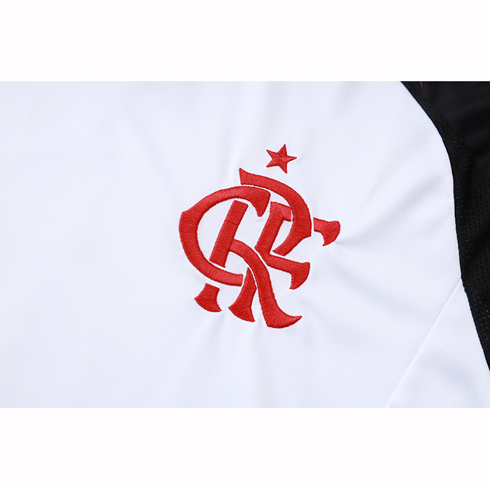 Chandal del Flamengo Manga Corta 25-26 Blanco - Pantalon Corto
